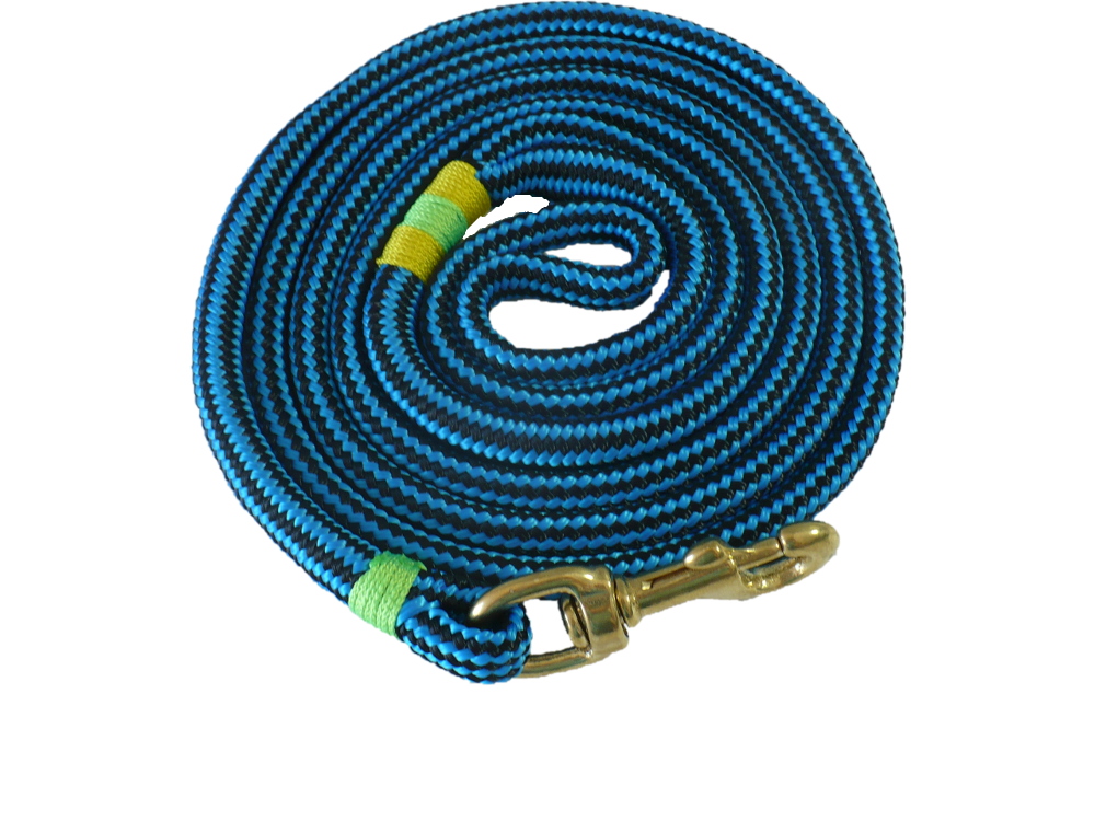Nautical Rope Dog Leash - Blue / Black