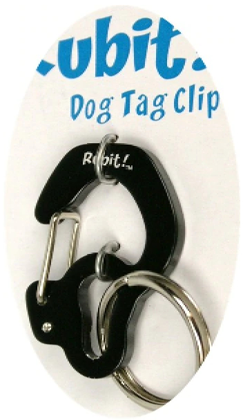 Military Style Dog ID Tag with FREE Rubit Dog Tag Clip - Olive