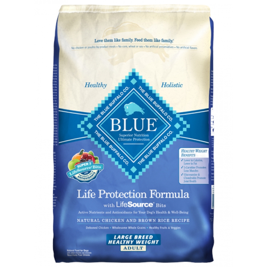 Blue Buffalo Adult Dry Dog Food - Large Breed Healthy Weight Chicken