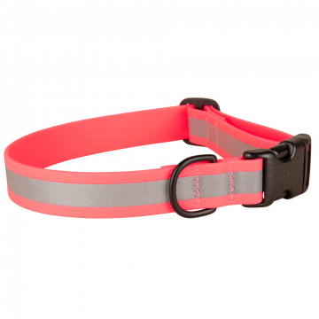 bc-1-inch-waterproof-reflective-dog-collar-pink-1